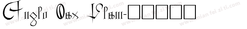 Anglo Sax Plain字体转换